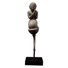 Antique bronze Burmese Monk statue from Myanmar