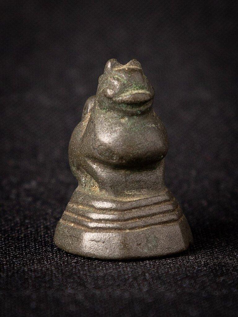 Antikes burmesisches Opiumgewicht aus Bronze aus Burma im Zustand „Gut“ im Angebot in DEVENTER, NL