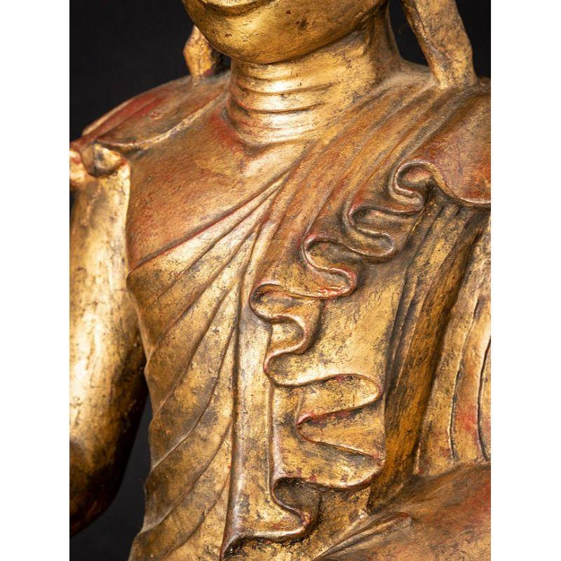 Antique Bronze Burmese Shan Buddha from Burma For Sale 6