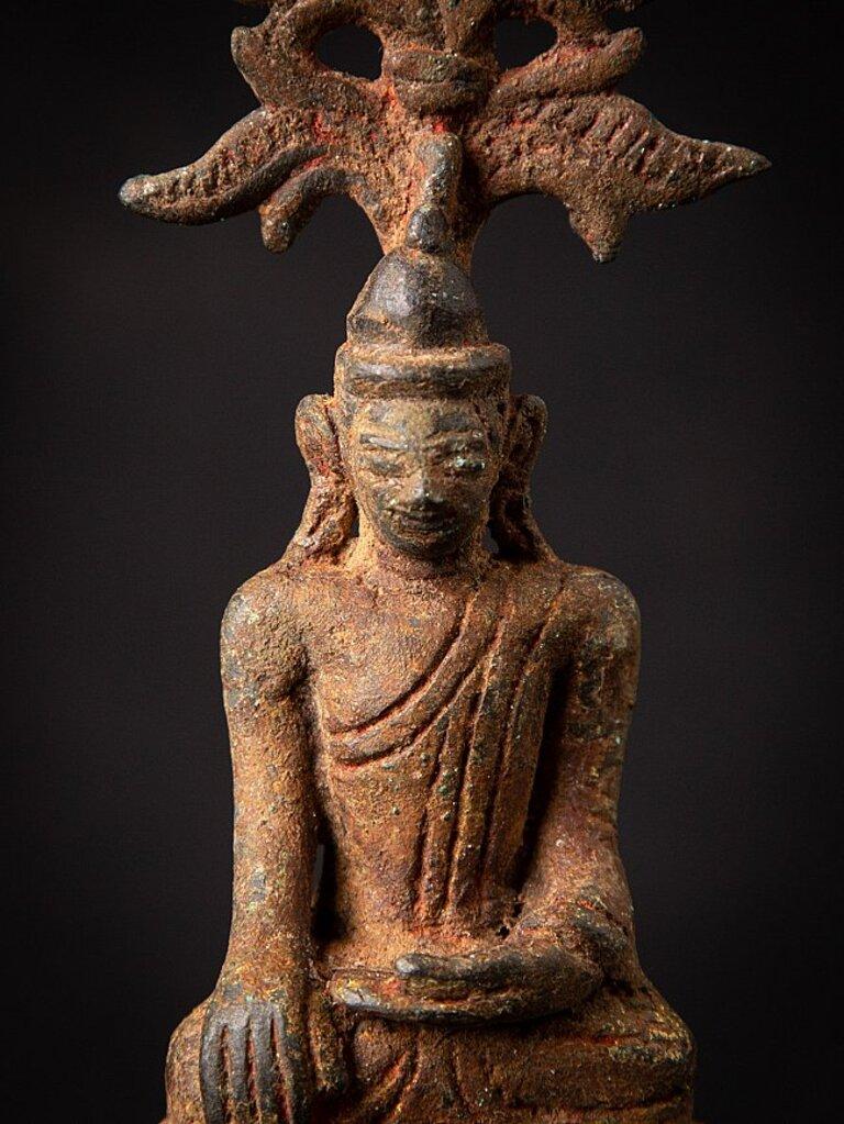 Antique Bronze Burmese Shan Buddha from Burma For Sale 5