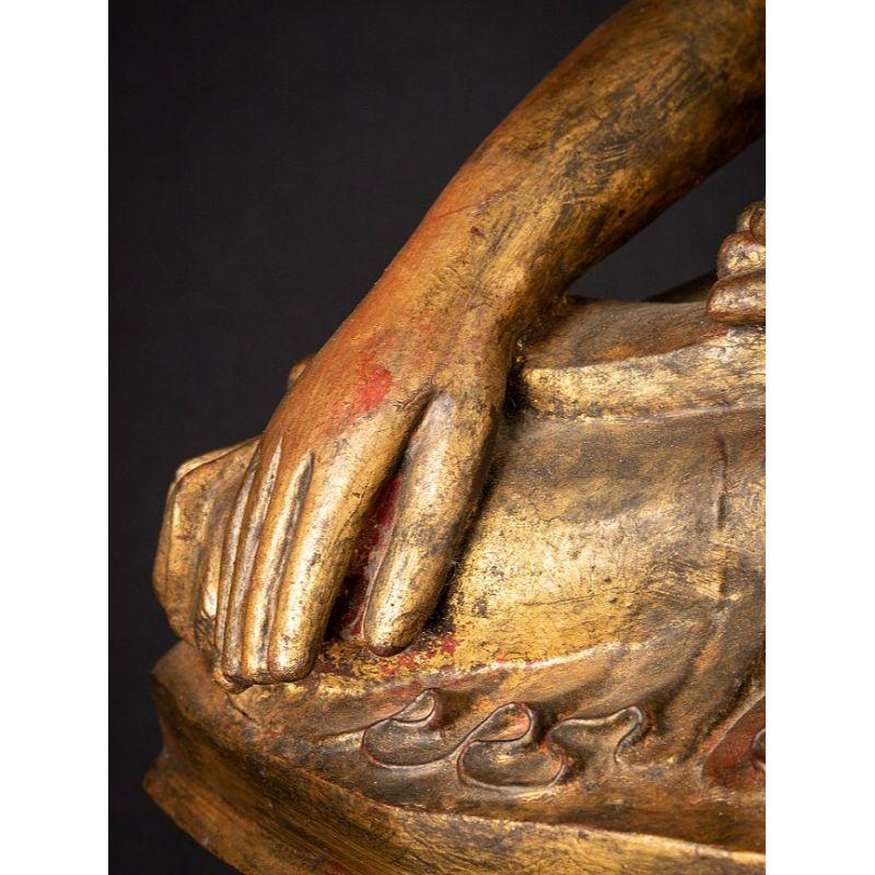 Antique Bronze Burmese Shan Buddha from Burma For Sale 9