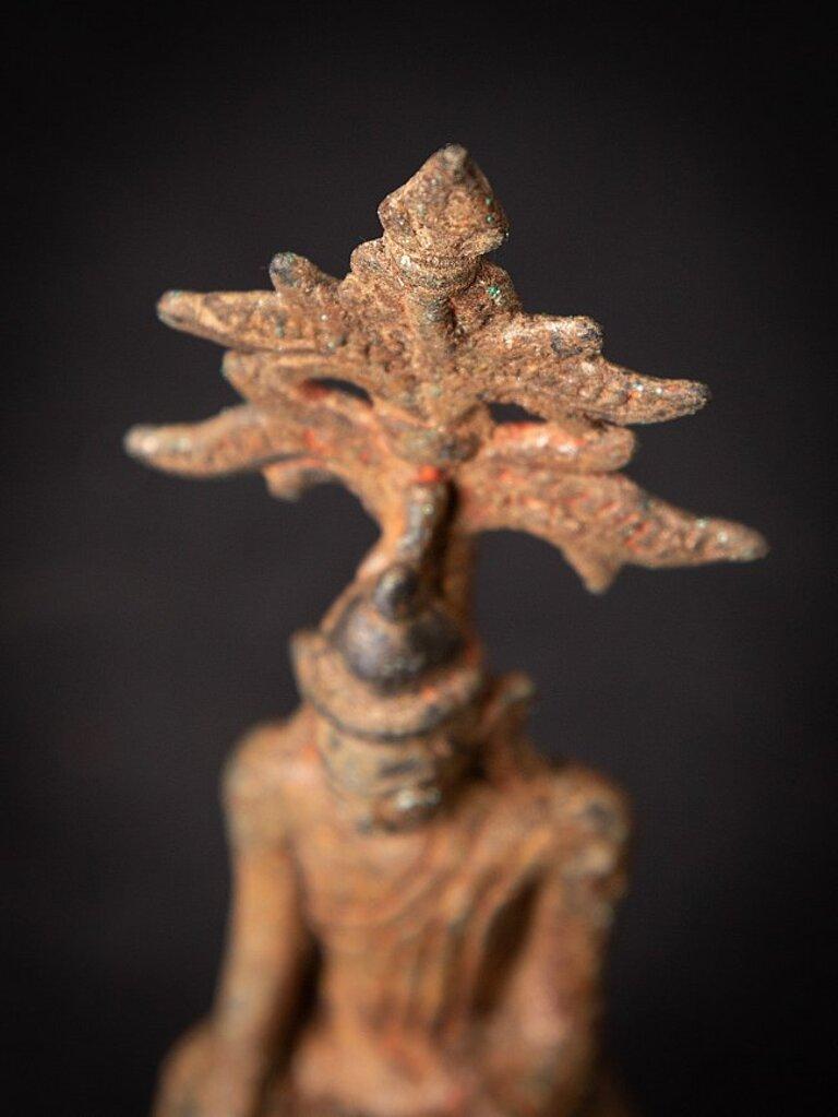 Antique Bronze Burmese Shan Buddha from Burma For Sale 11