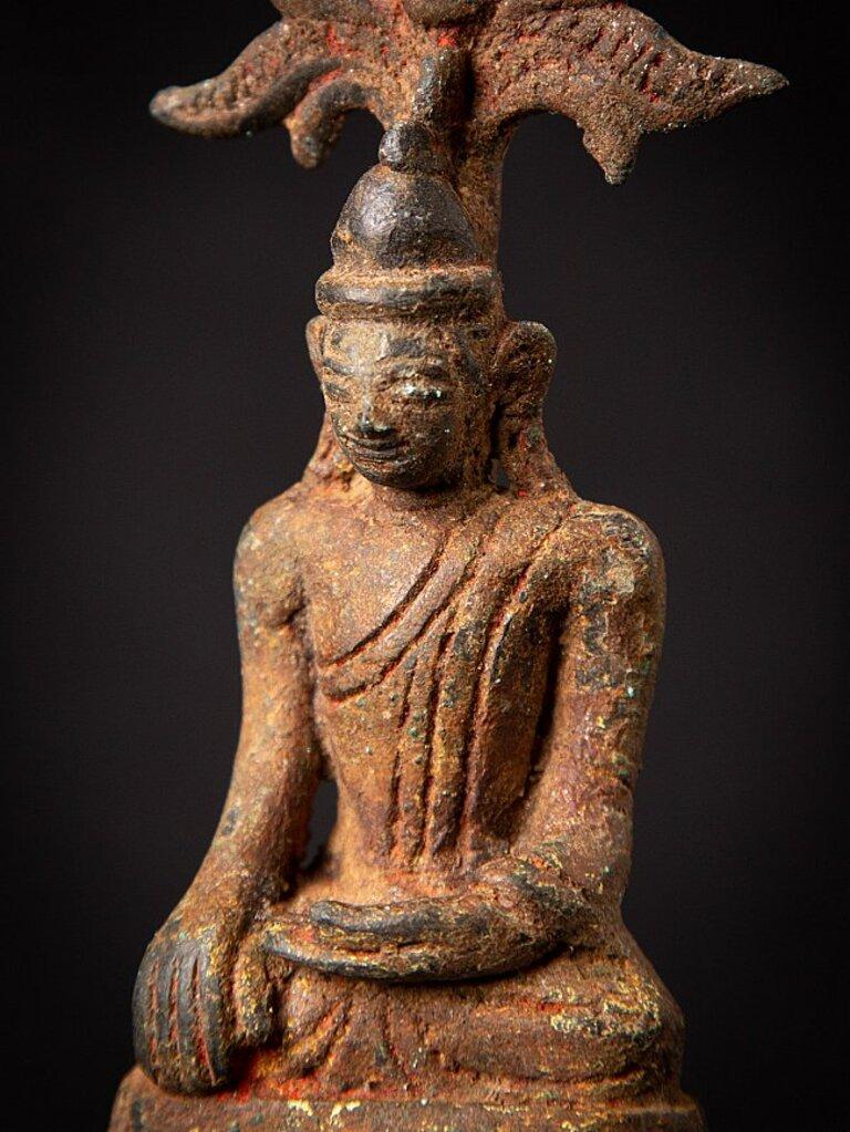 Antique Bronze Burmese Shan Buddha from Burma For Sale 13