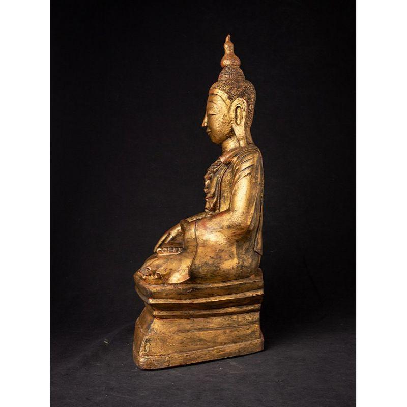 Antique Bronze Burmese Shan Buddha from Burma For Sale 15