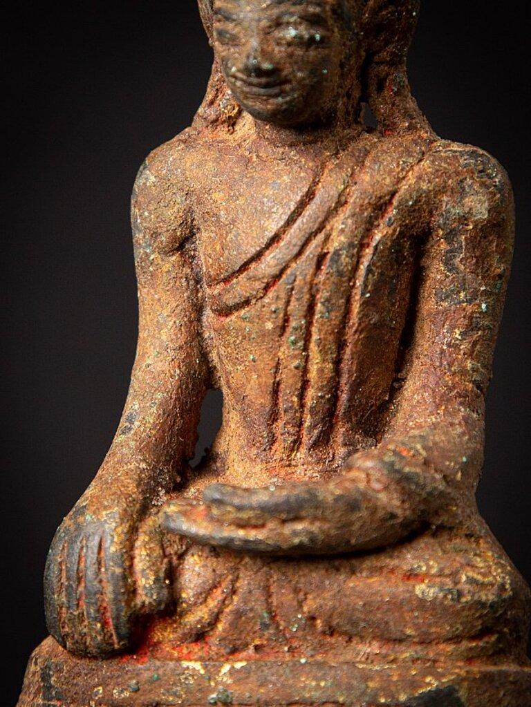 Antique Bronze Burmese Shan Buddha from Burma For Sale 14