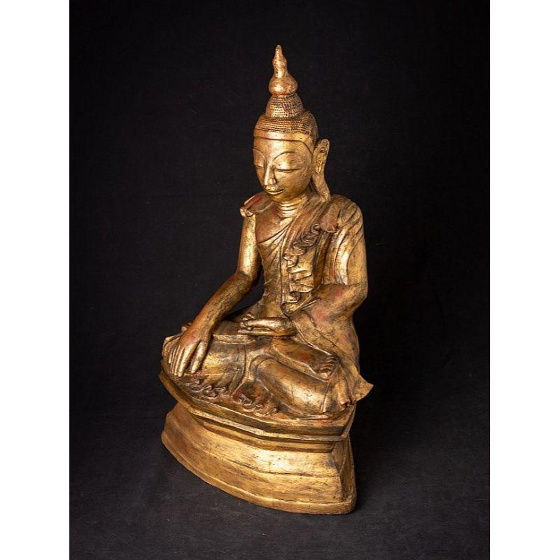 Antique Bronze Burmese Shan Buddha from Burma For Sale 3