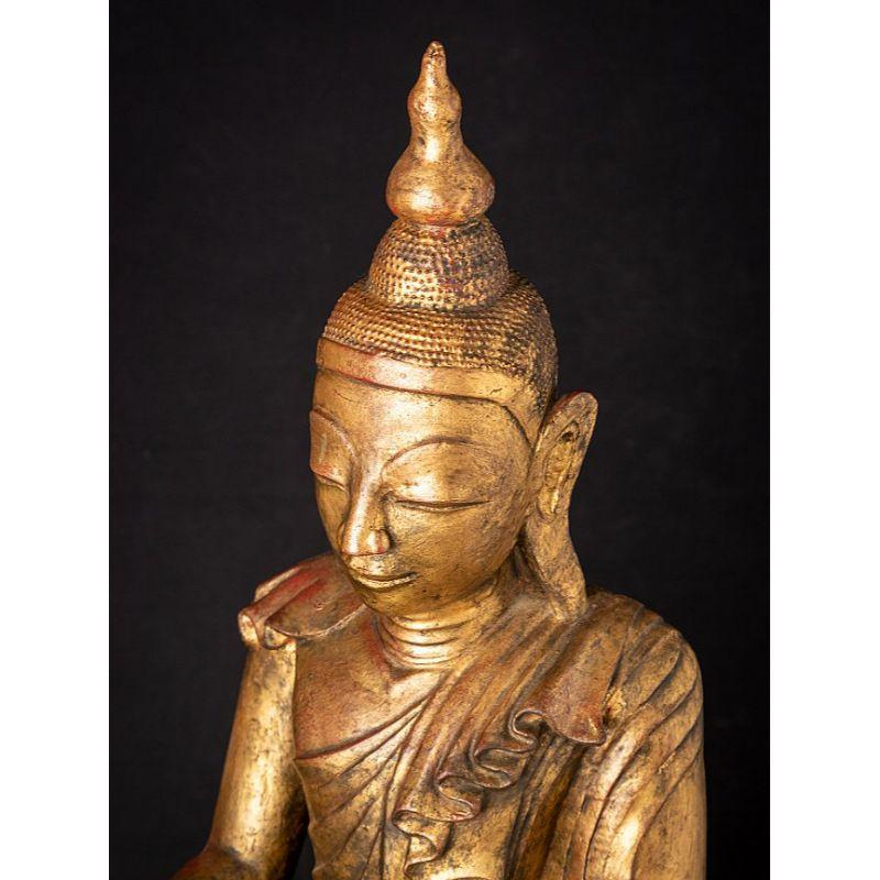 Antique Bronze Burmese Shan Buddha from Burma For Sale 4