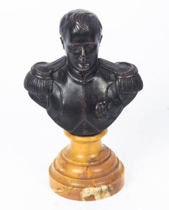 Antique Bronze Bust Napoleon Bonaparte, 19th Century