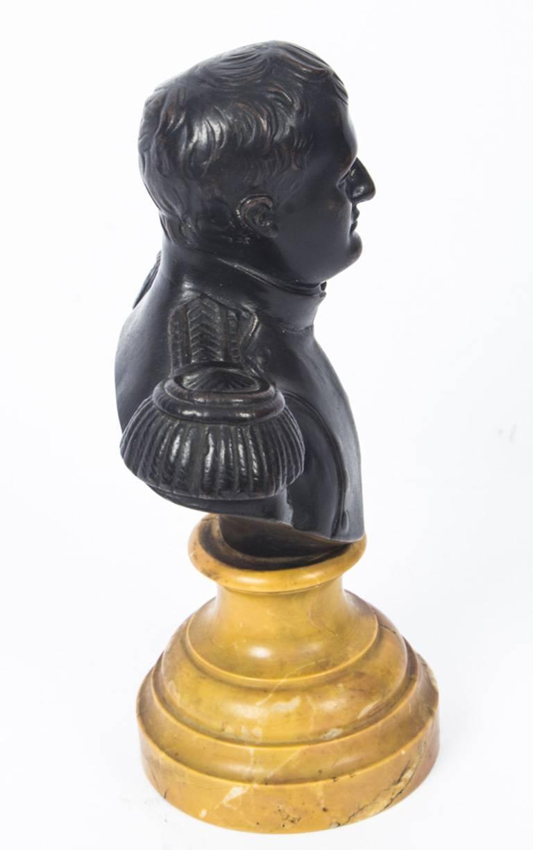 Antique Bronze Bust Napoleon Bonaparte, 19th Century 1