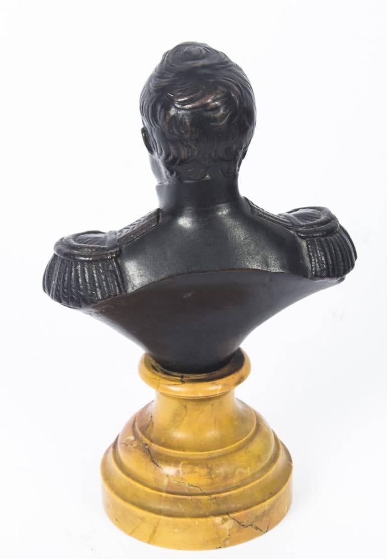 Antique Bronze Bust Napoleon Bonaparte, 19th Century 2