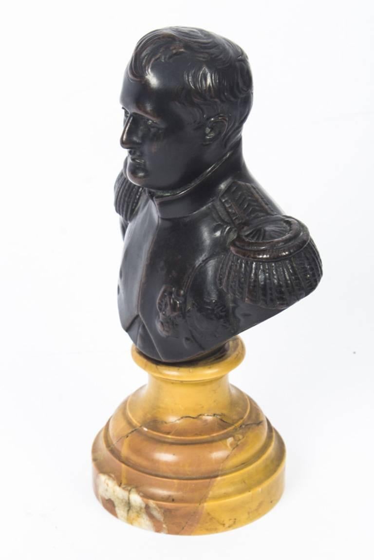 Antique Bronze Bust Napoleon Bonaparte, 19th Century 3