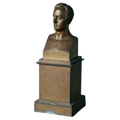 Antique Bronze Bust of Lord Byron