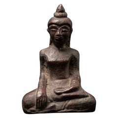 Antique bronze Cambodian Khmer Buddha from Cambodia