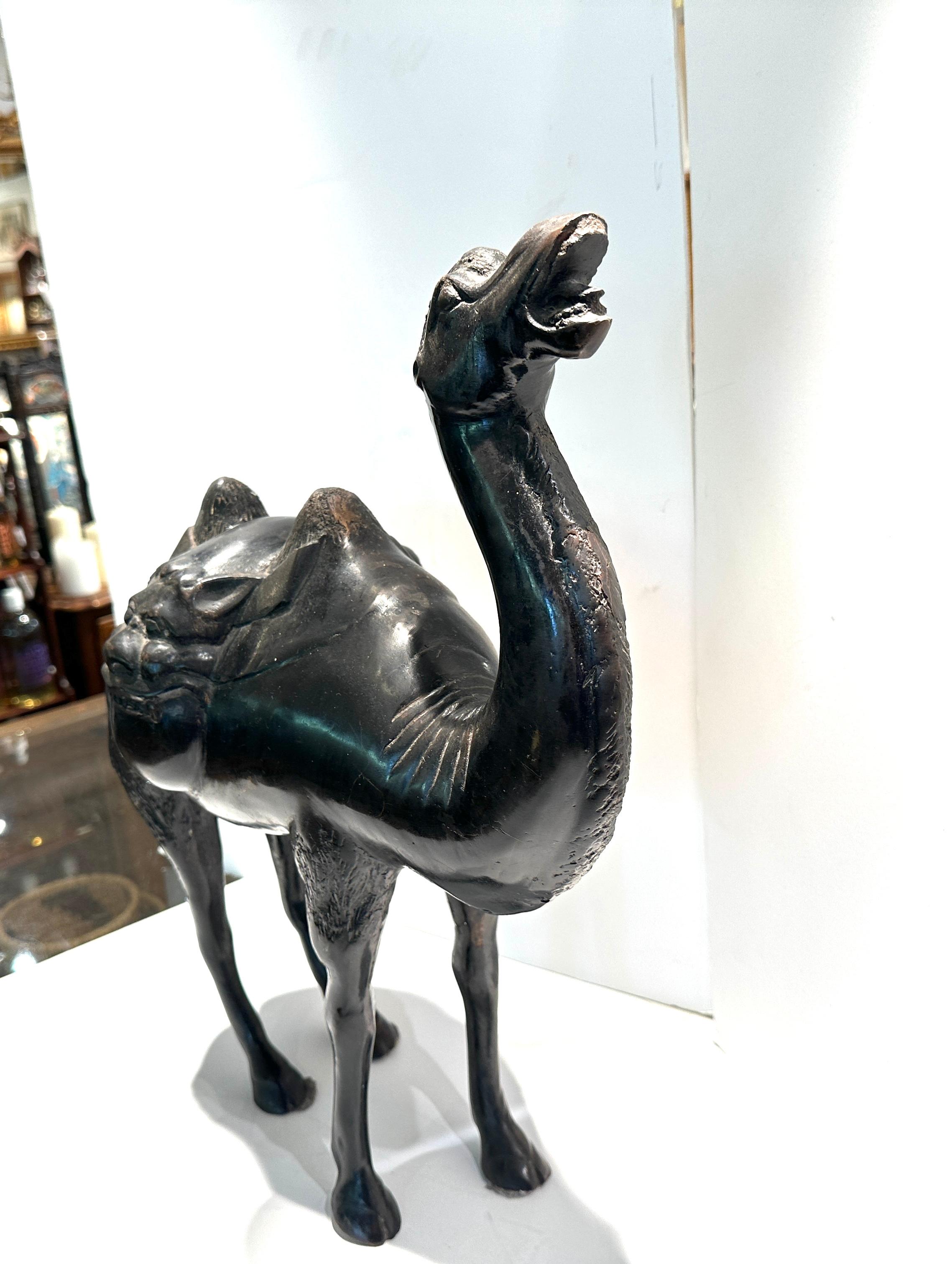Antique Bronze Camel Sculpture  For Sale 2