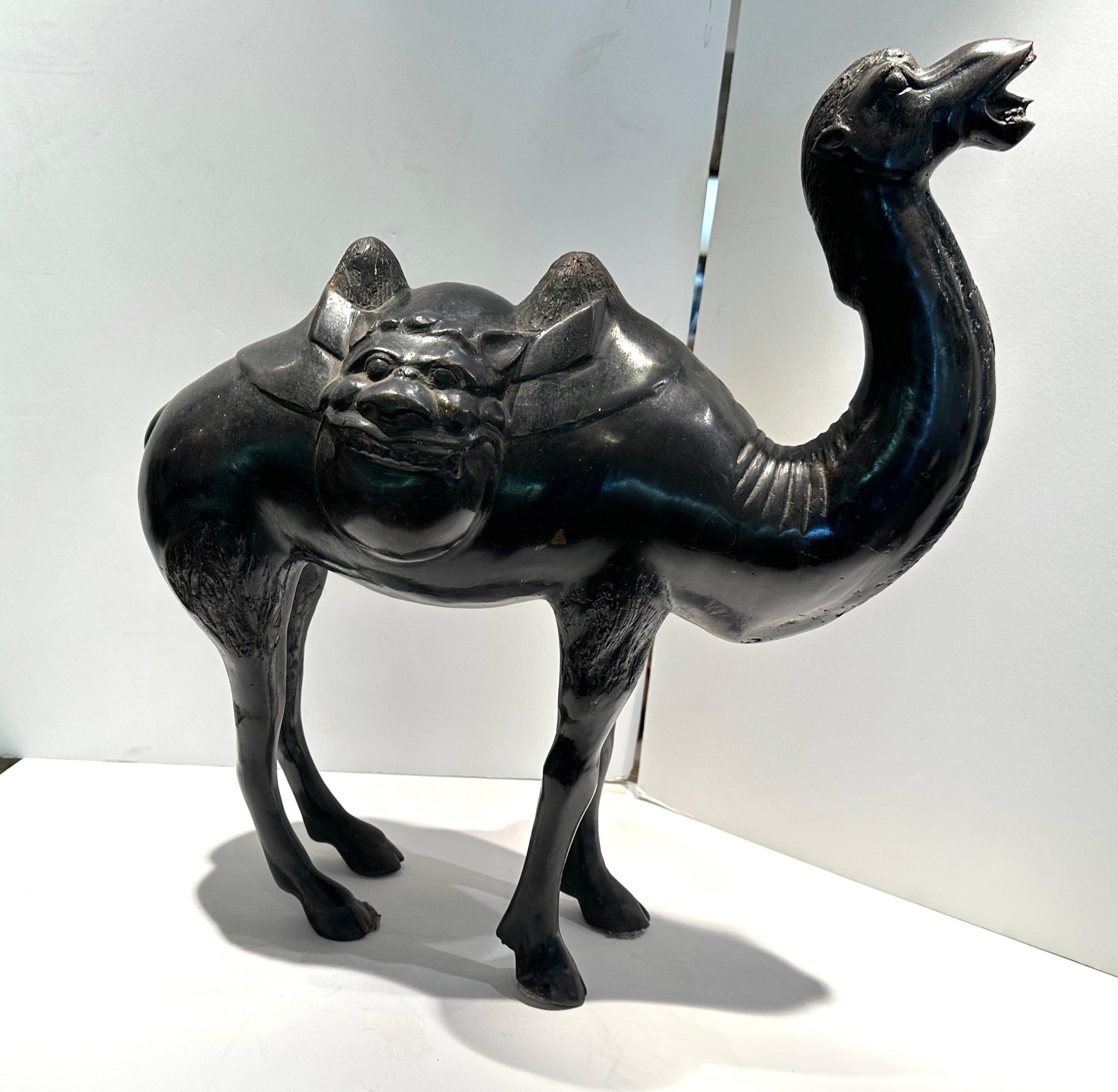 Antique Bronze Camel Sculpture  For Sale 3