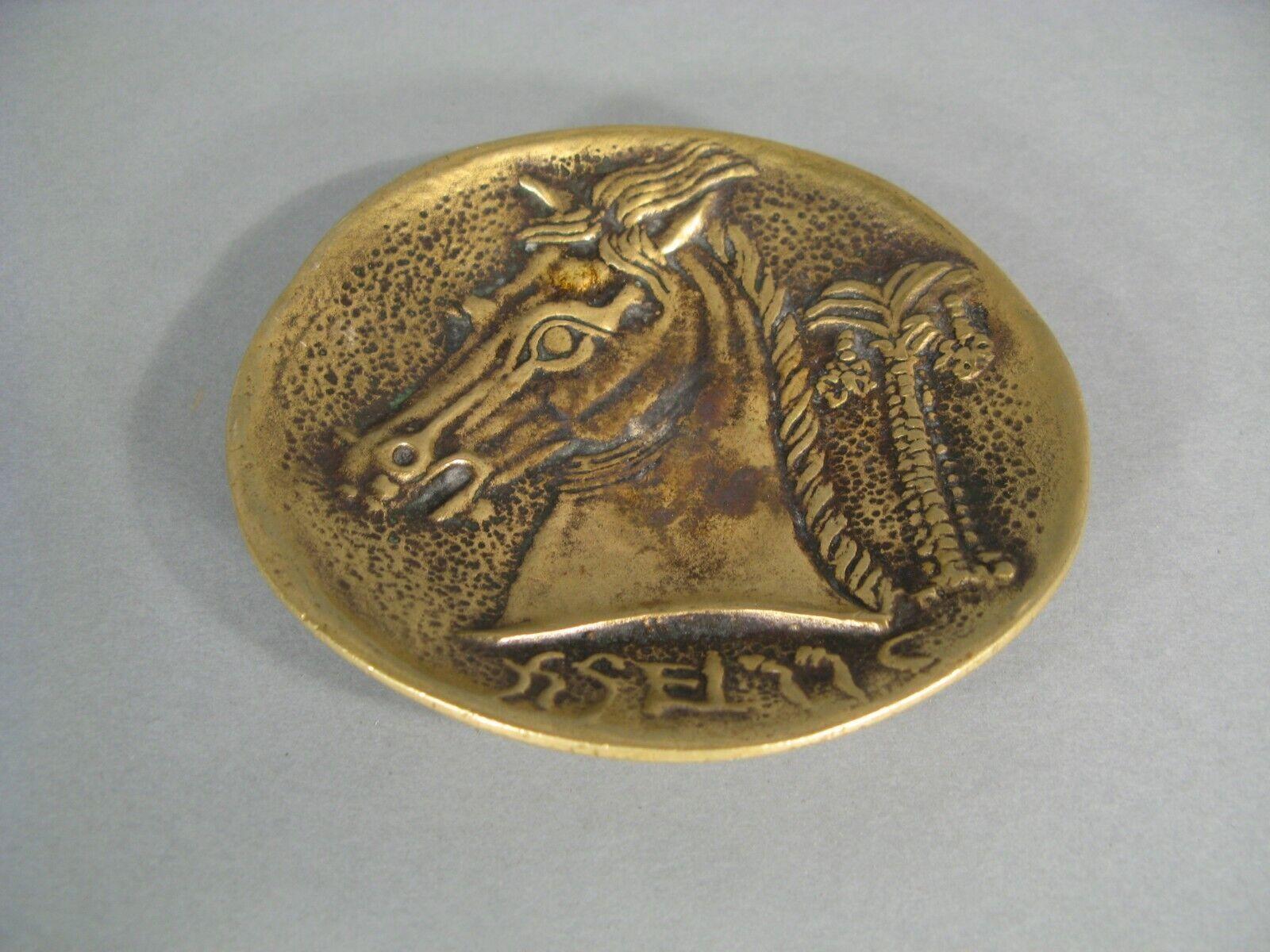 Antique Bronze Catchall by Max Le Verrier, Art Deco, Horse and Palm Tree - 1Y163 In Good Condition In Bordeaux, FR