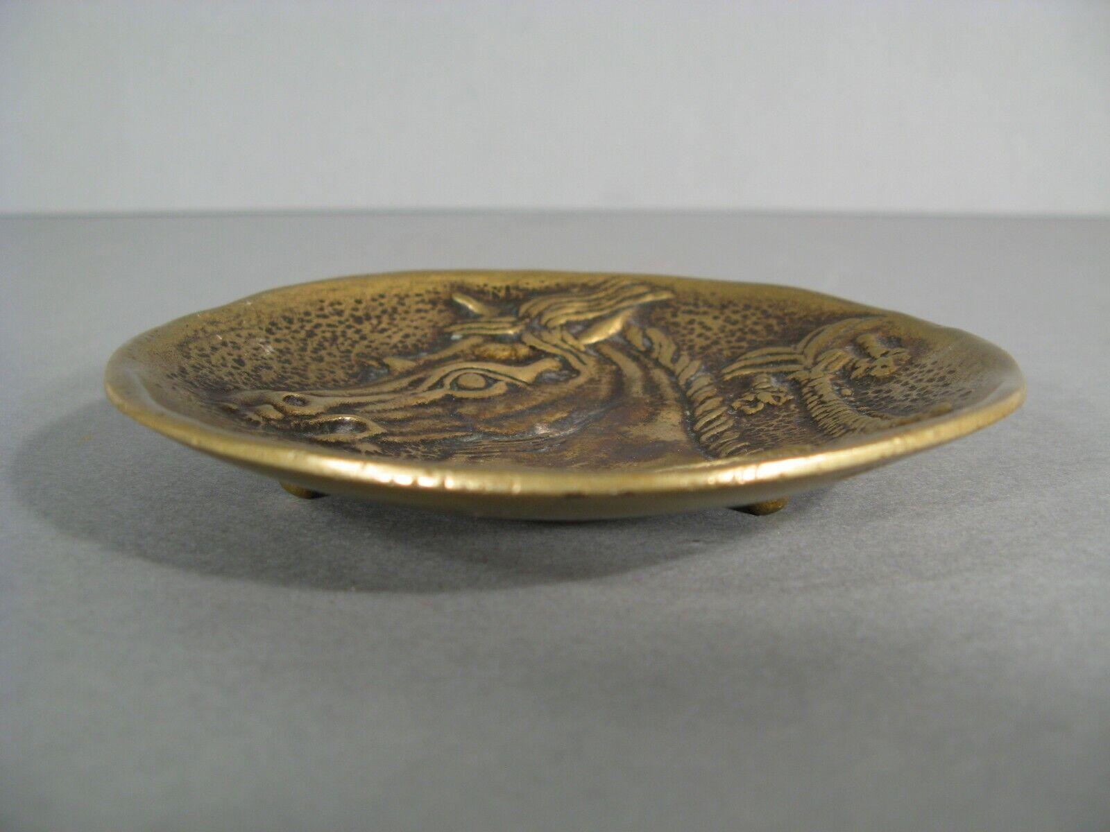 Antique Bronze Catchall by Max Le Verrier, Art Deco, Horse and Palm Tree - 1Y163 1