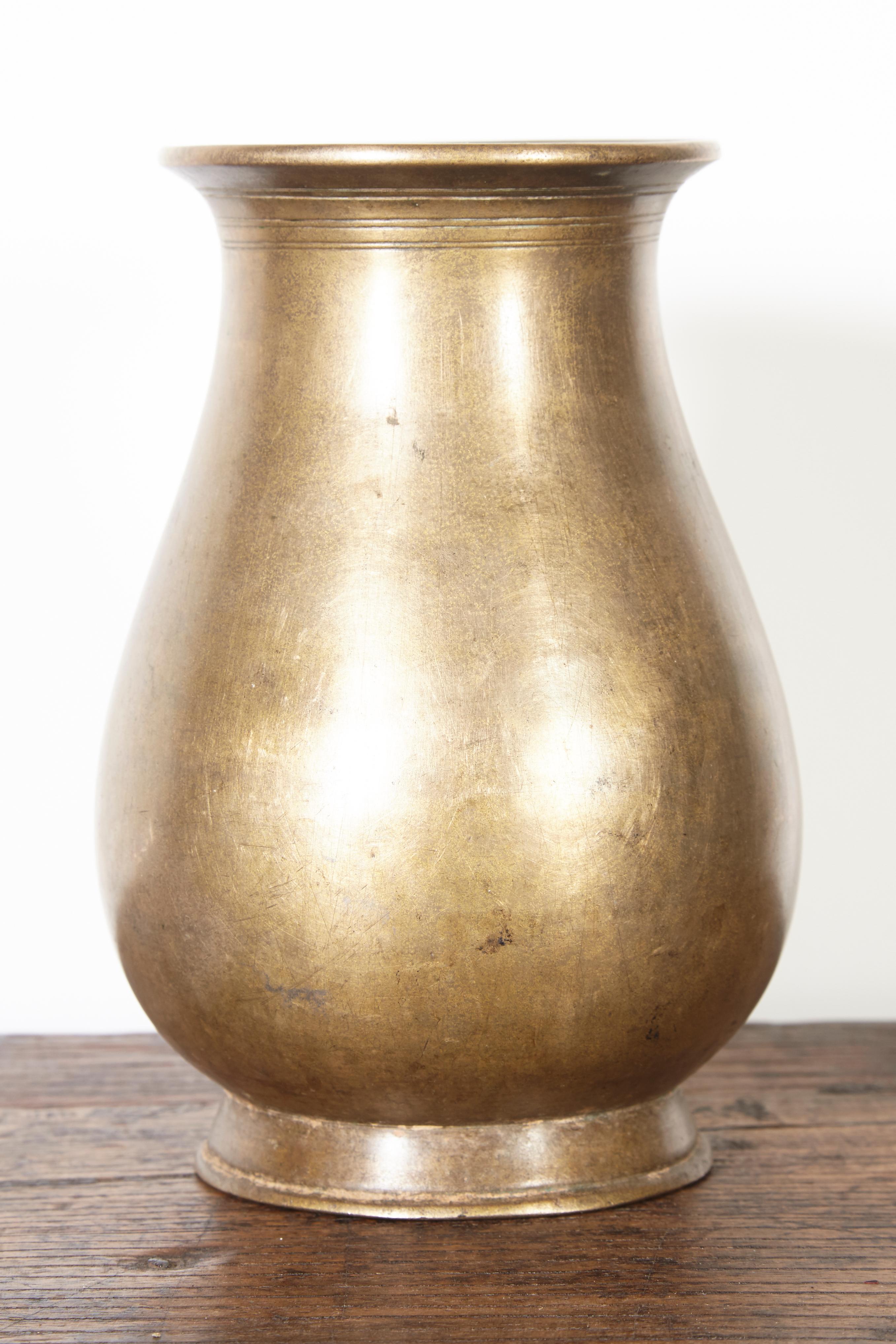 Antique Bronze Ceremonial Holy Water Vessel from Nepal In Good Condition In New York, NY