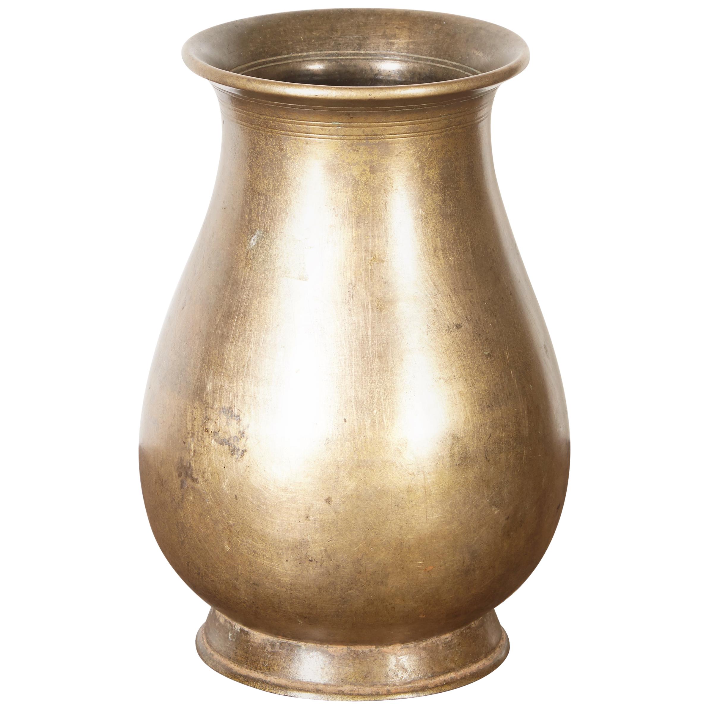 Antique Bronze Ceremonial Holy Water Vessel from Nepal