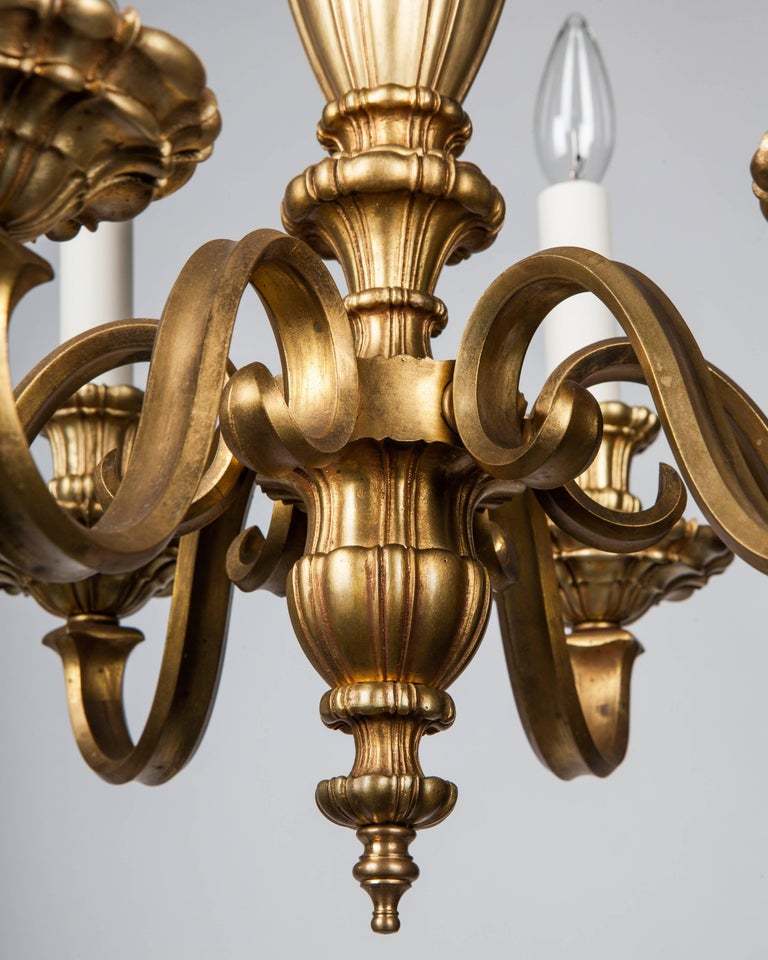 Antique Bronze Chandelier Circa 1920 For At 1stdibs Georgian Antique Bronze Chandelier Circa 1920 For