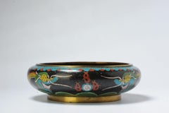 Antique Bronze / Copper Cloisonné Burner Inscense Koro China, 19/20th Century