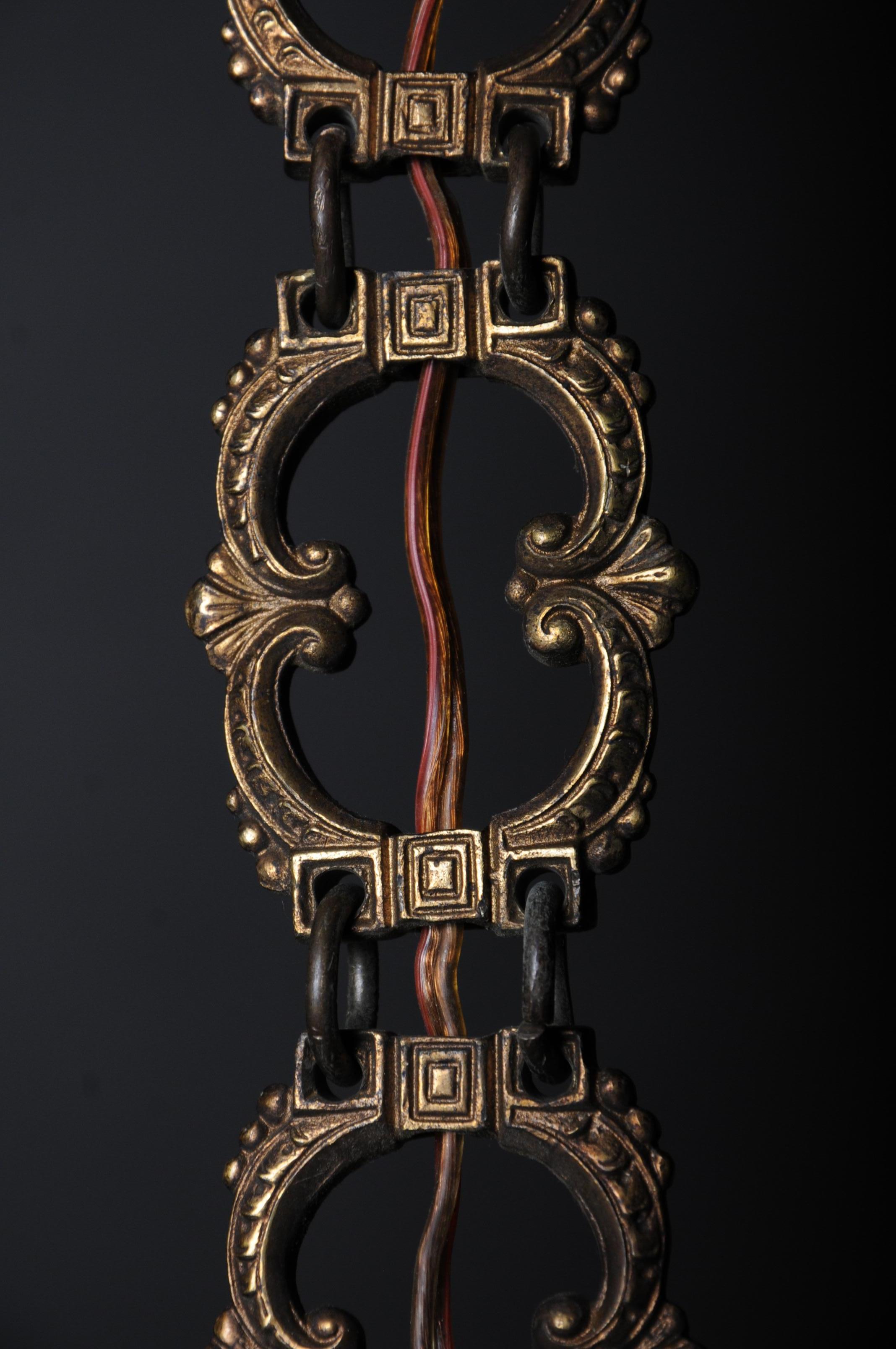 Dorato Antica corona di bronzo / lampadario rococò, circa 1900 in vendita