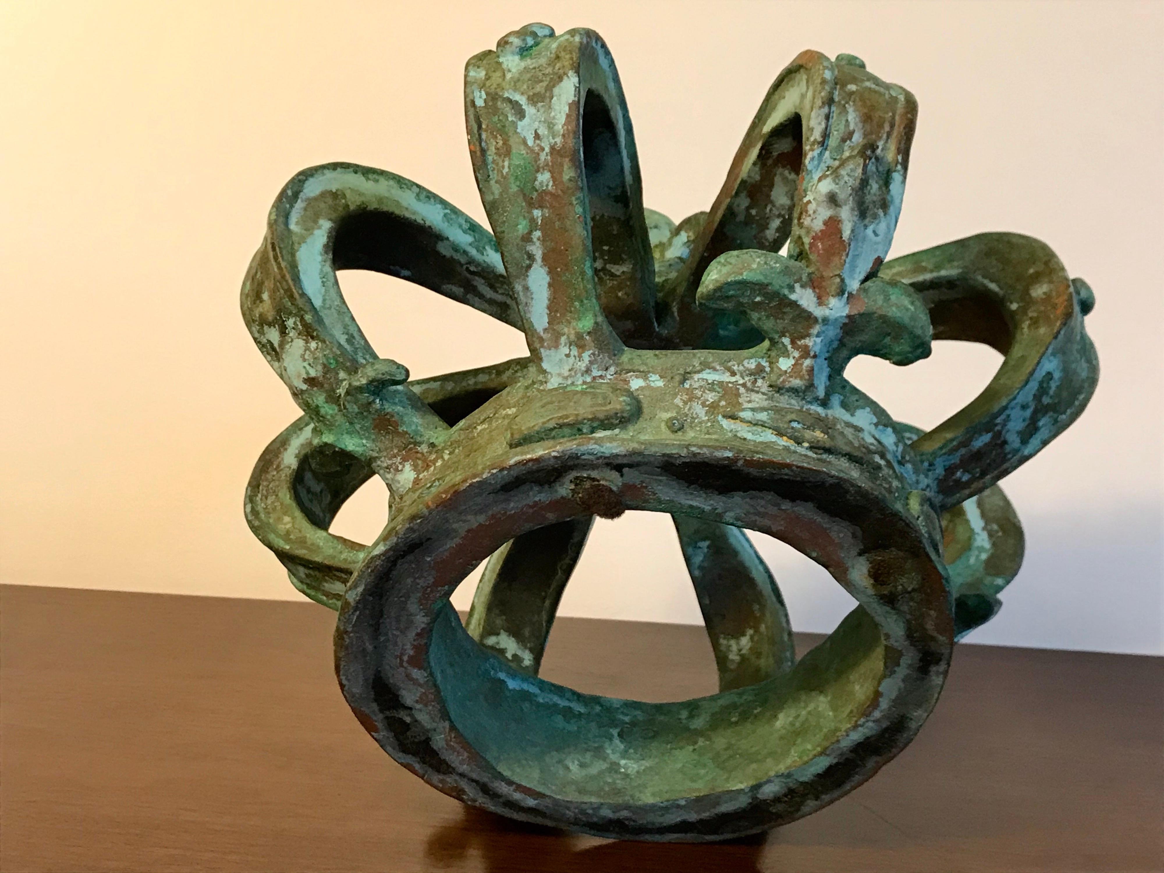 Antique Bronze Crown Objet d'Art 3