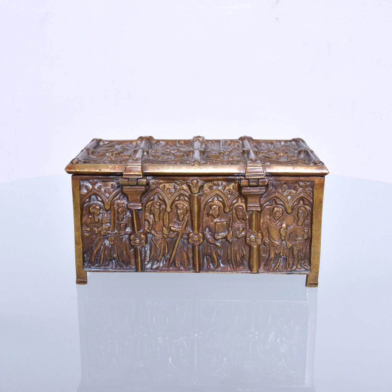 19th Century Antique Bronze Decorative Box Baroque Style