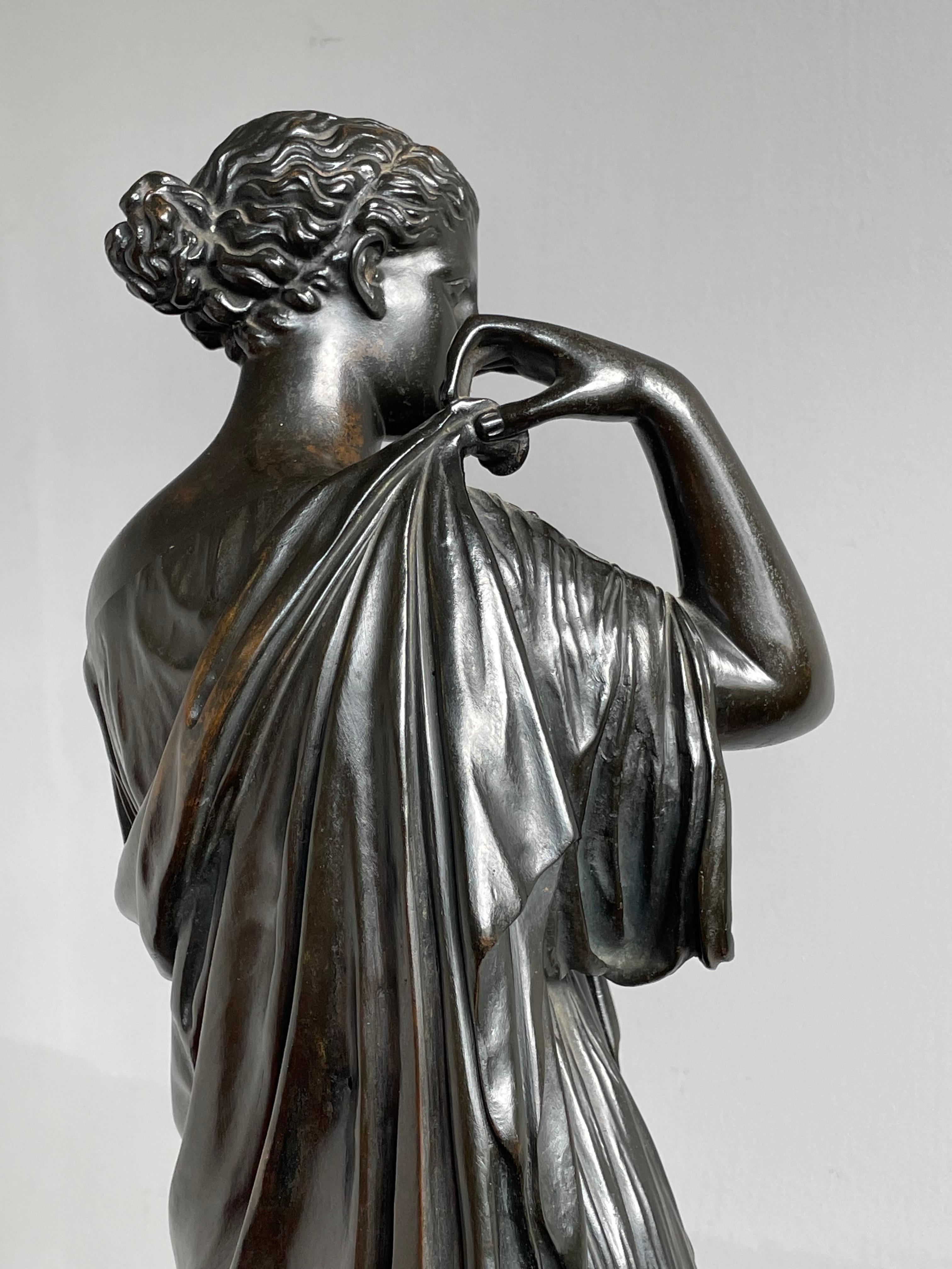 Néoclassique Sculpture ancienne Diane de Gabii réalisée et marquée F. Barbedienne & L. Collas en vente