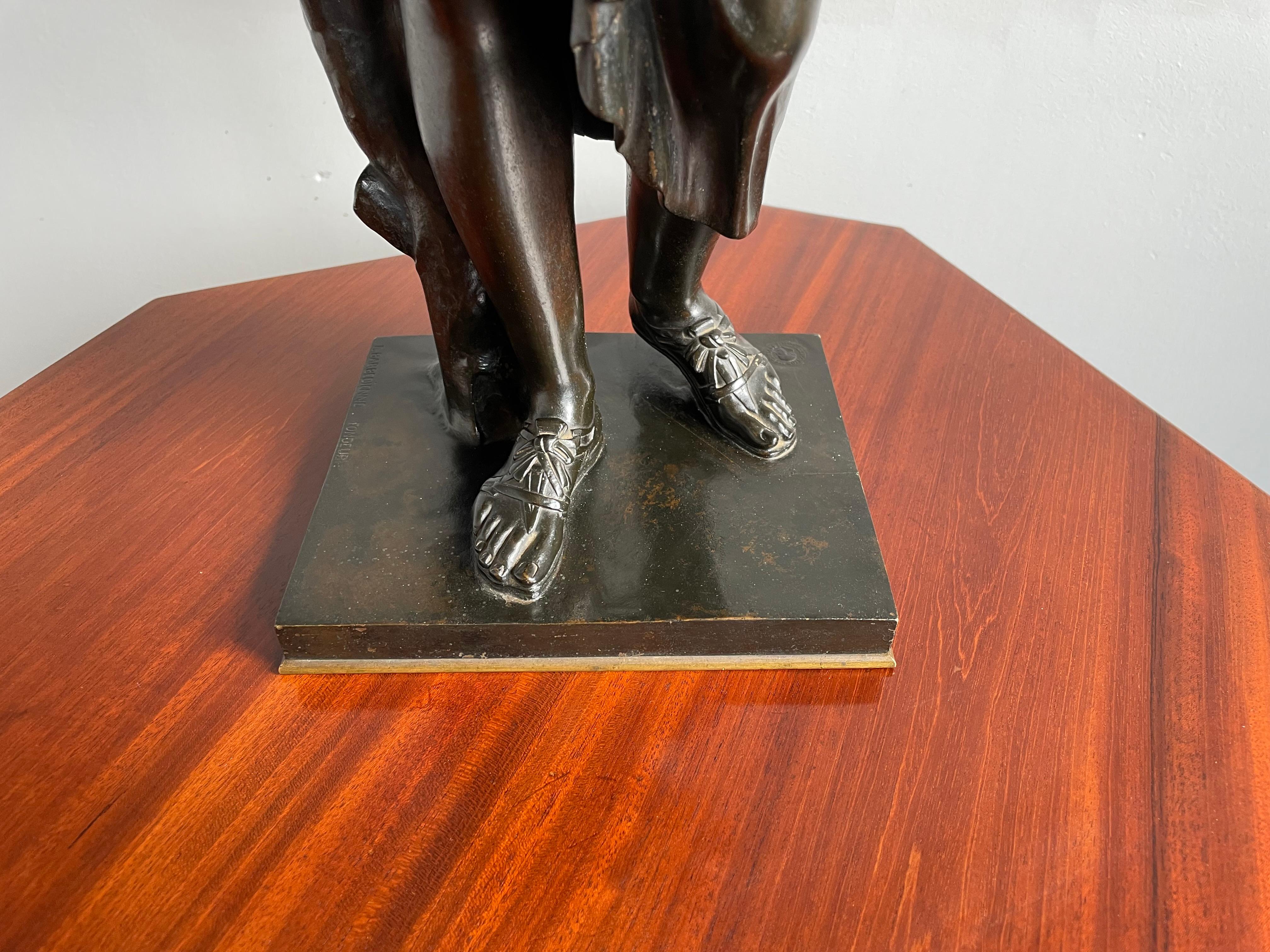 Bronze Sculpture ancienne Diane de Gabii réalisée et marquée F. Barbedienne & L. Collas en vente