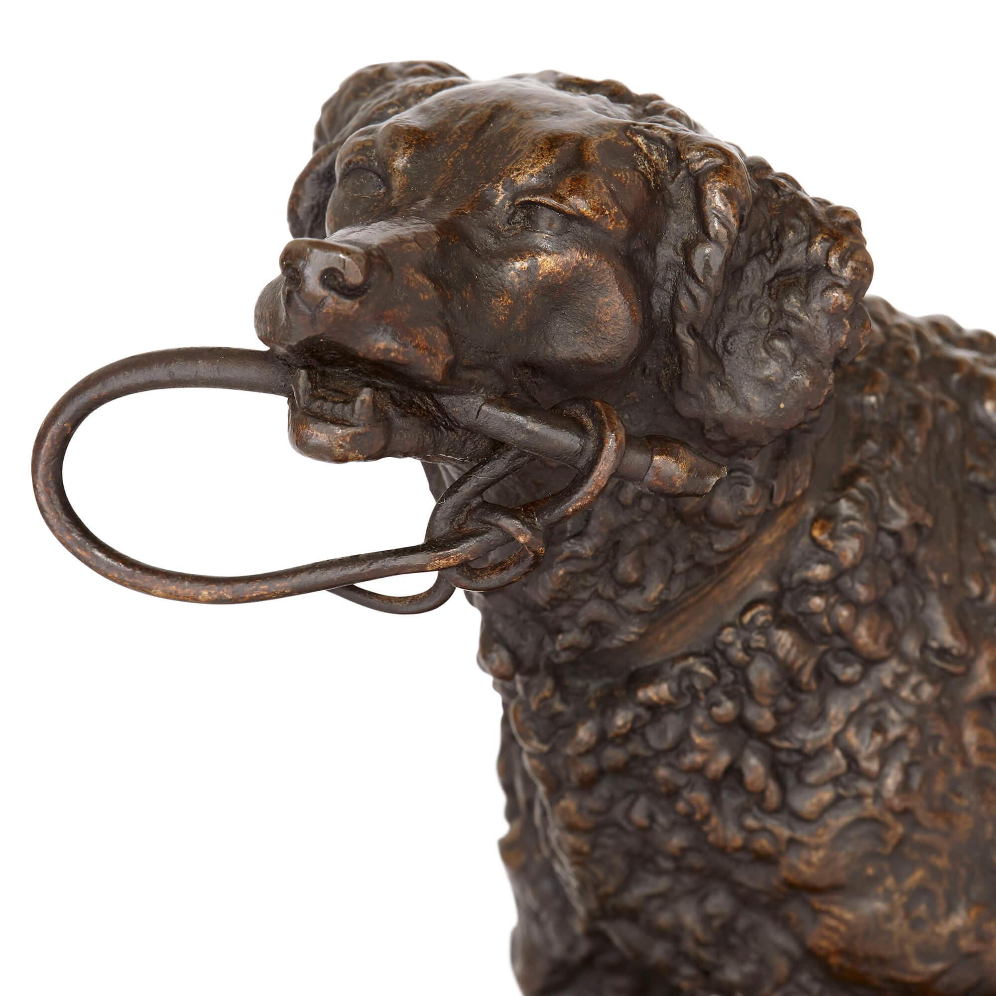 Napoléon III Figure de chien en bronze ancien par Pierre-Jules Mene en vente