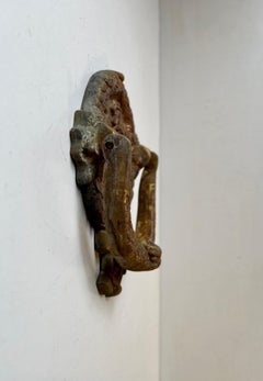 Antique Bronze Door Knocker with Hunting Theme