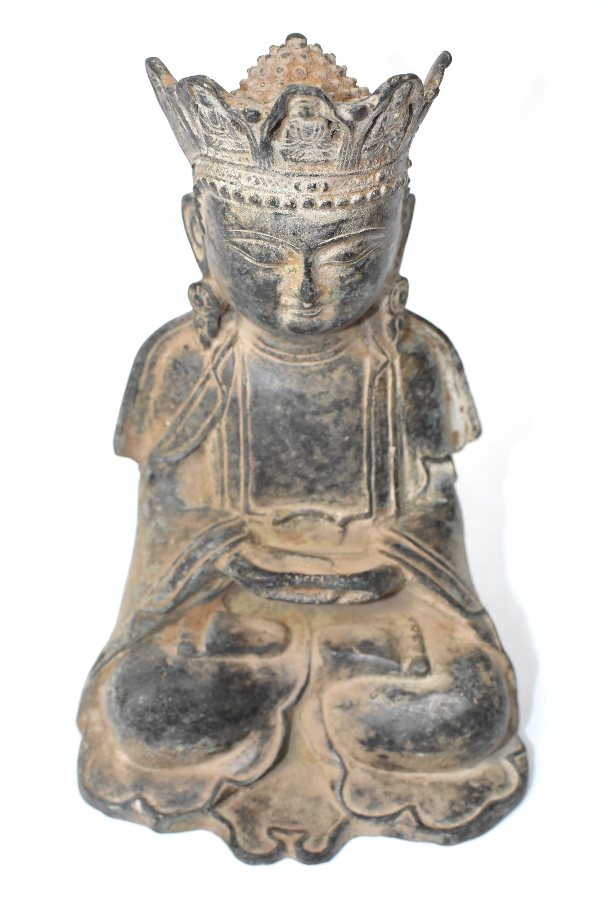 Antique Bronze Earth Buddha 3