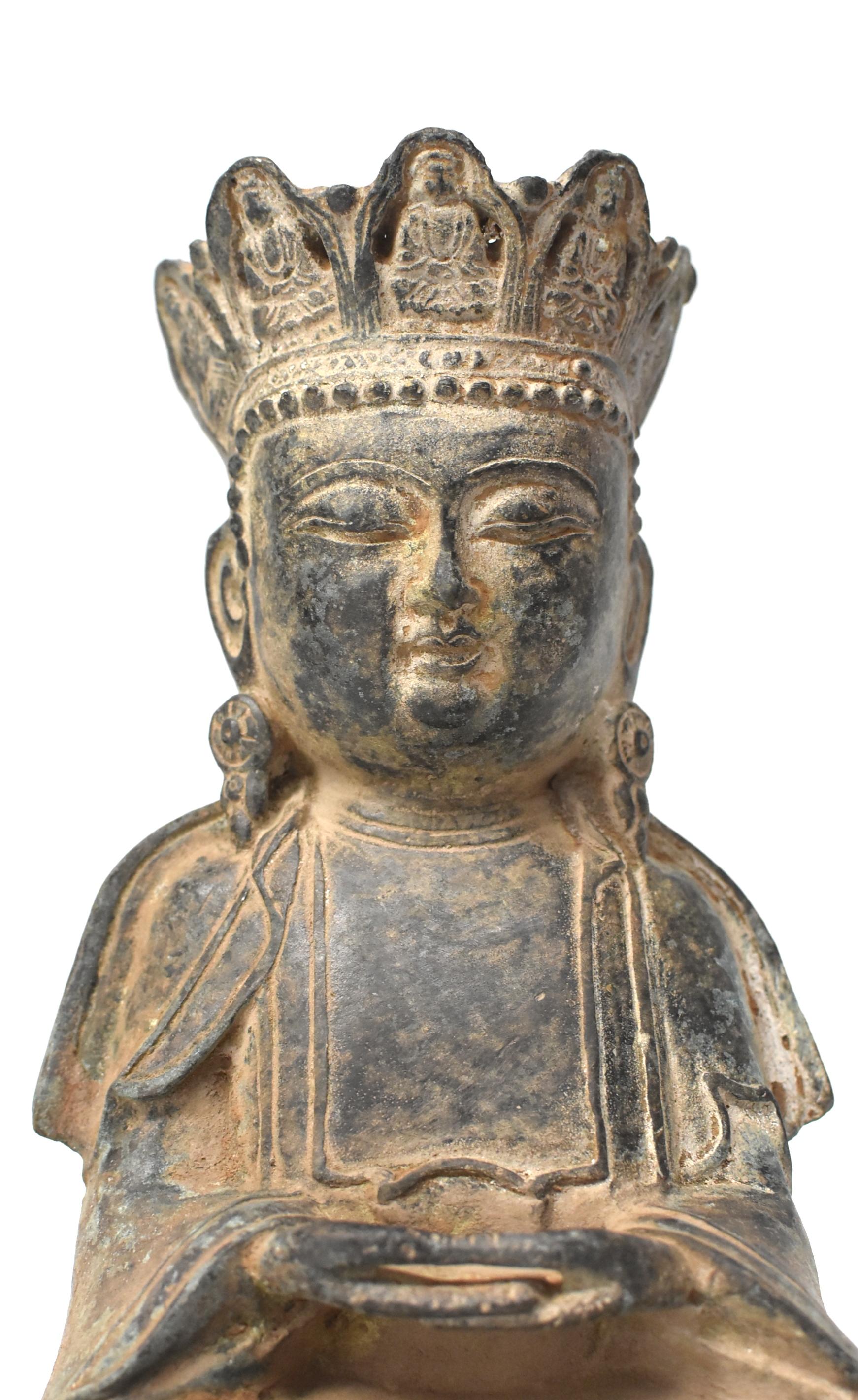 Antique Bronze Earth Buddha 4