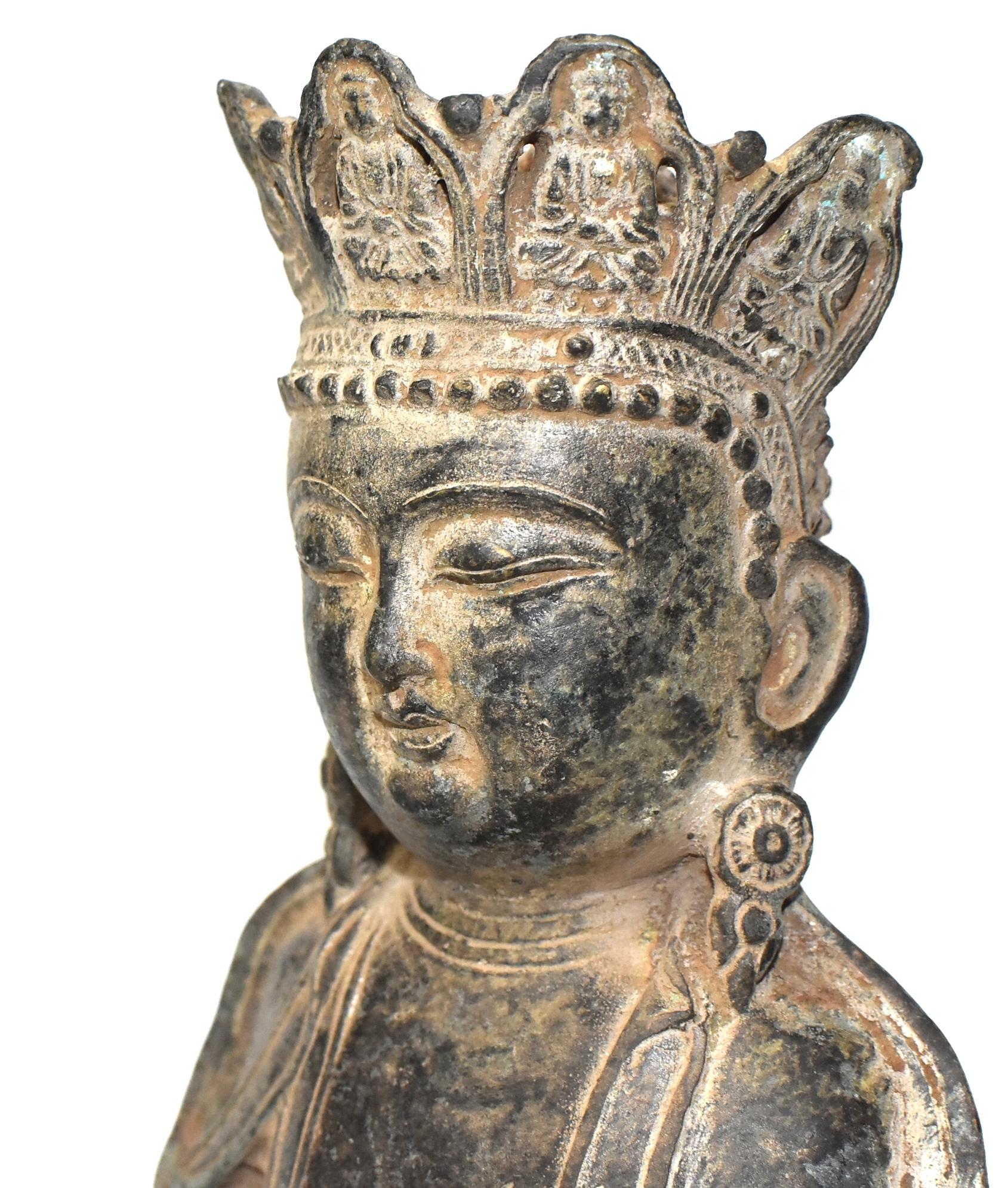 Antique Bronze Earth Buddha 6