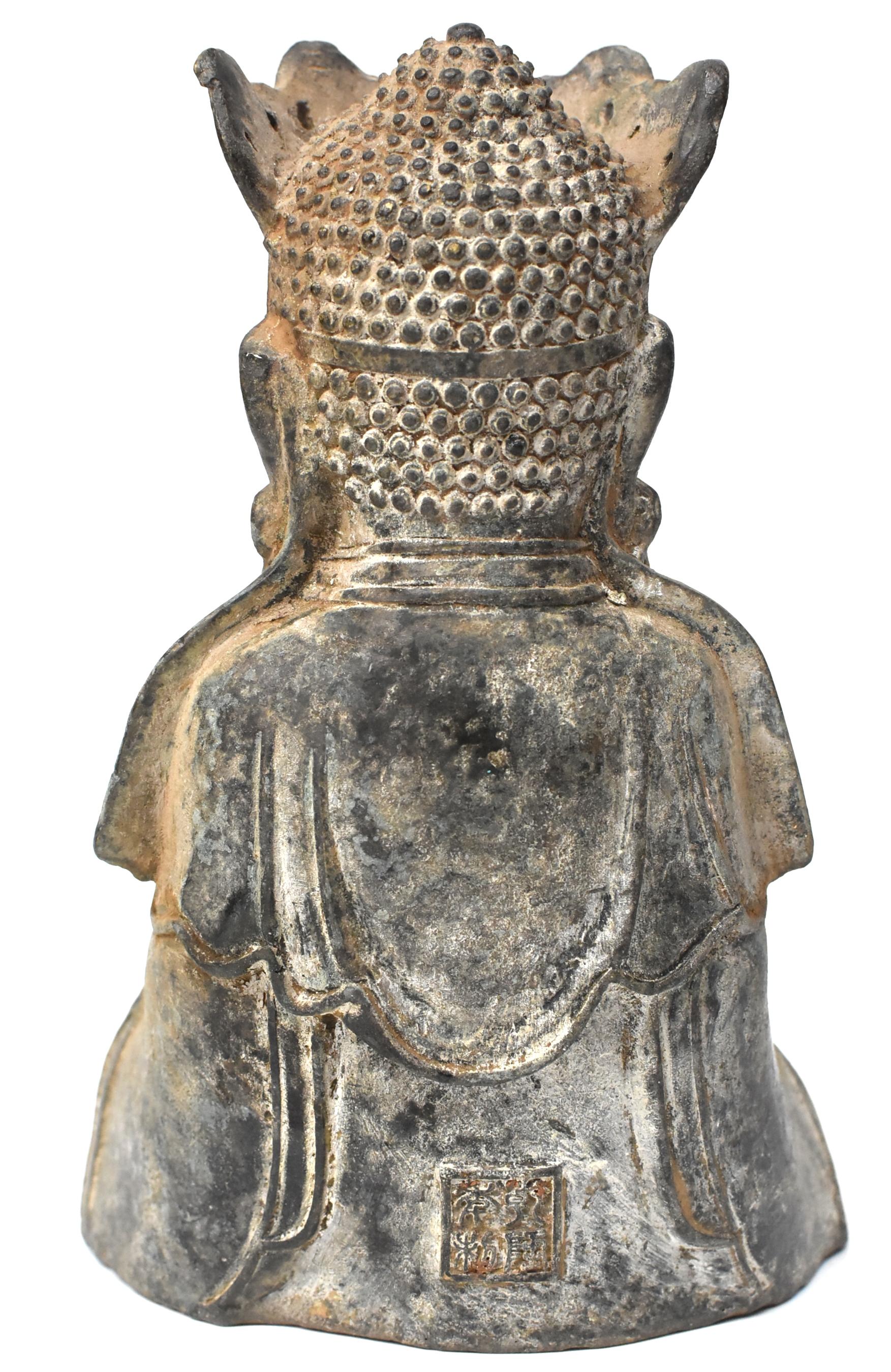 Antique Bronze Earth Buddha 8