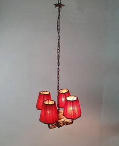 Antique Bronze Elephant Pendant France