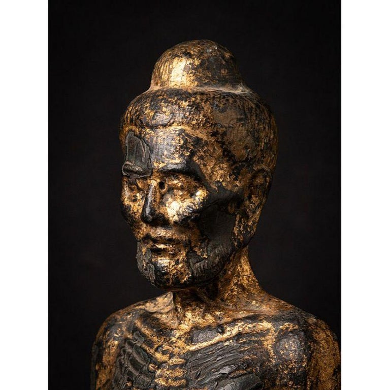 Antique Bronze Fasting Buddha Statue from Thailand For Sale at 1stDibs