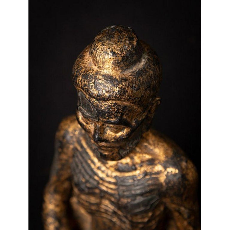 Antique Bronze Fasting Buddha Statue from Thailand For Sale at 1stDibs