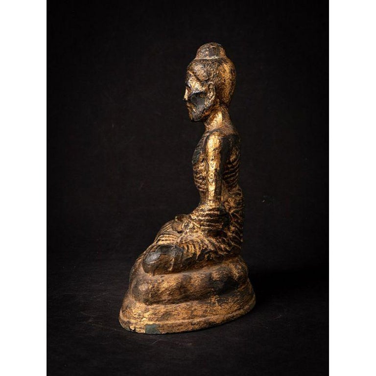 Antique Bronze Fasting Buddha Statue from Thailand For Sale at 1stDibs