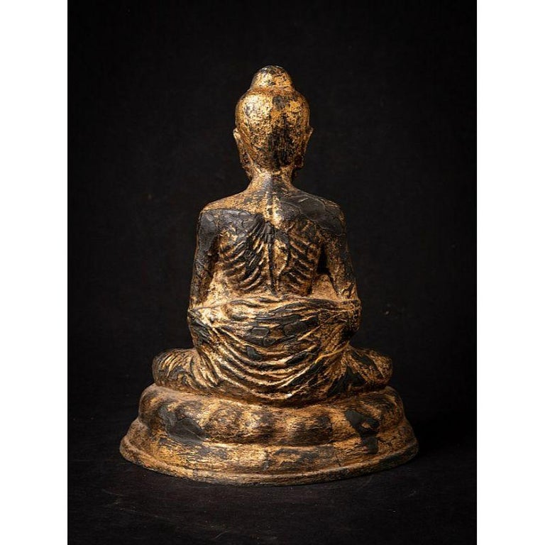 Antique Bronze Fasting Buddha Statue from Thailand For Sale at 1stDibs