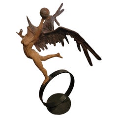 Antique Bronze Female Balancing Angel