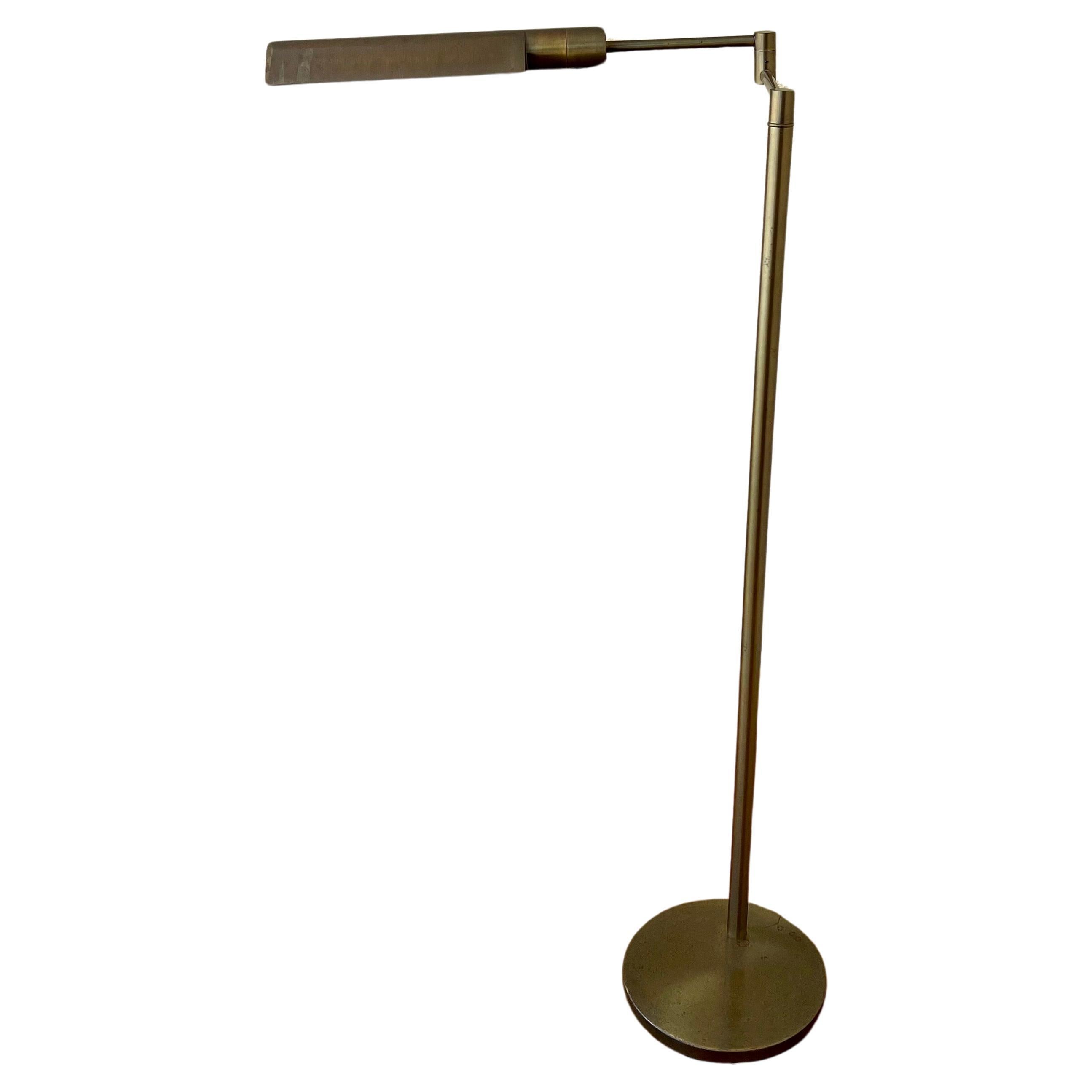 Mid-Century Modern Antique Bronze Finish Multi-Directional Floor Lamp by Casella Lighting C1230 For Sale