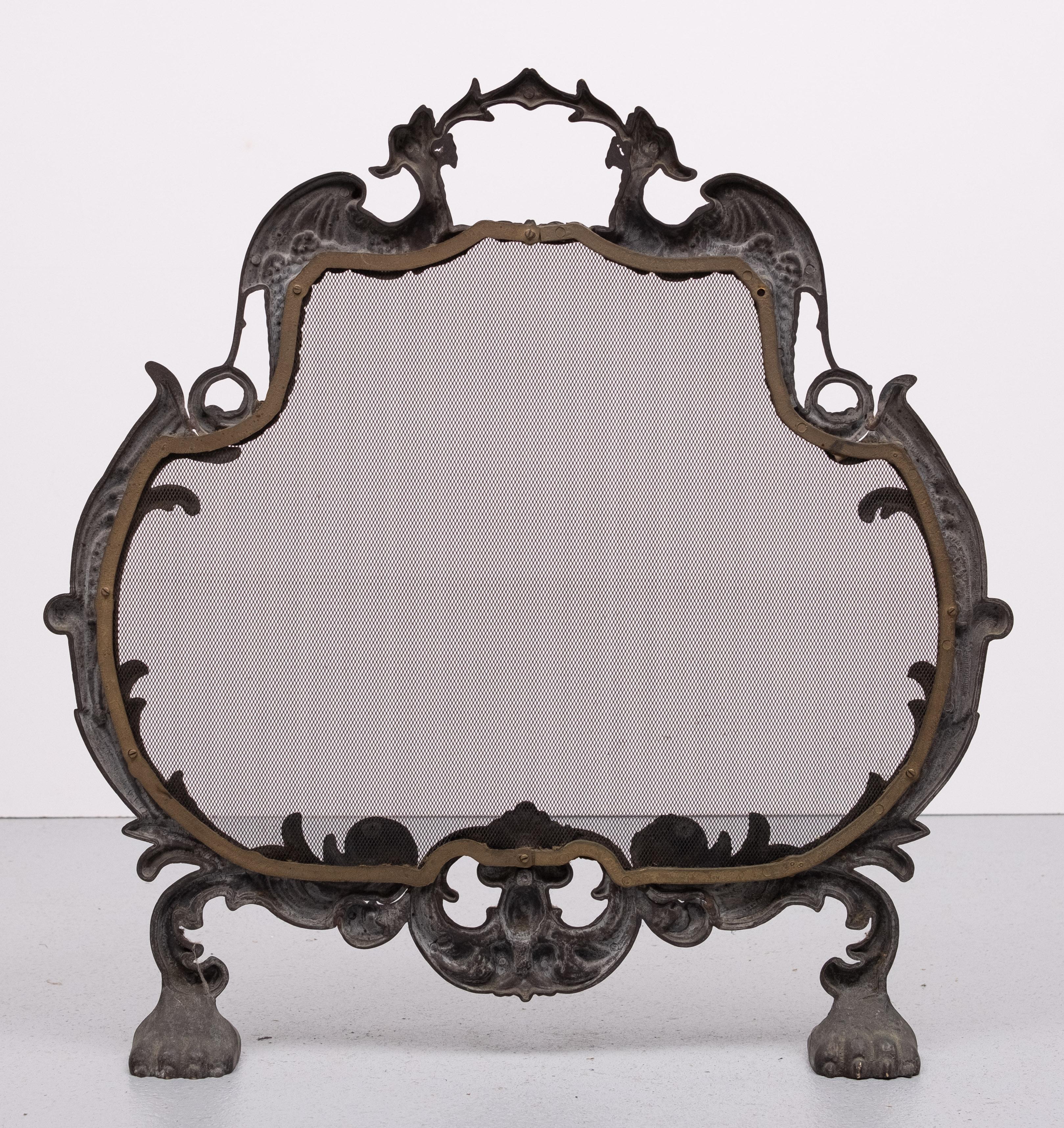 Bronzo Parafuoco antico in bronzo del 1880, Inghilterra in vendita