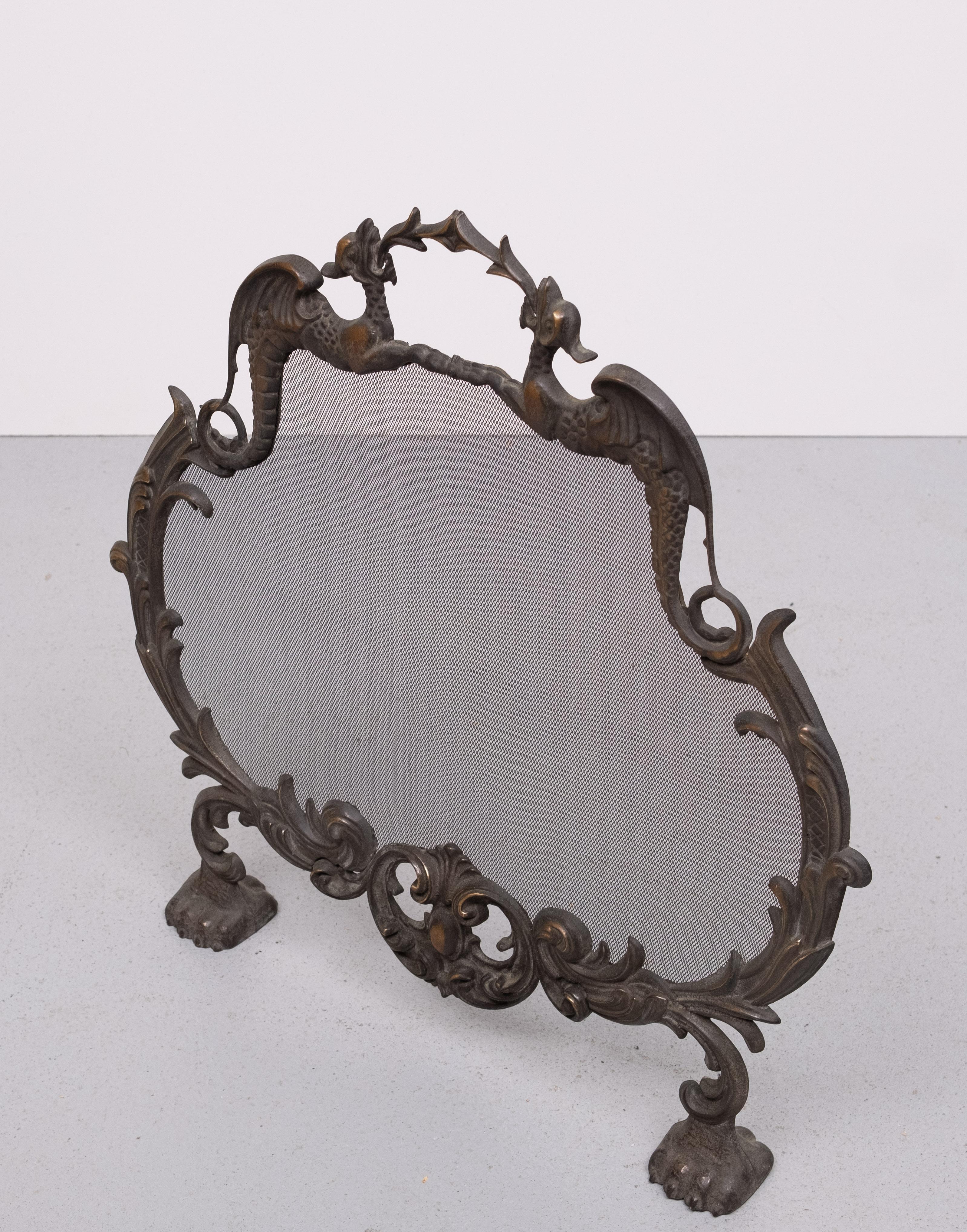 Parafuoco antico in bronzo del 1880, Inghilterra in vendita 1