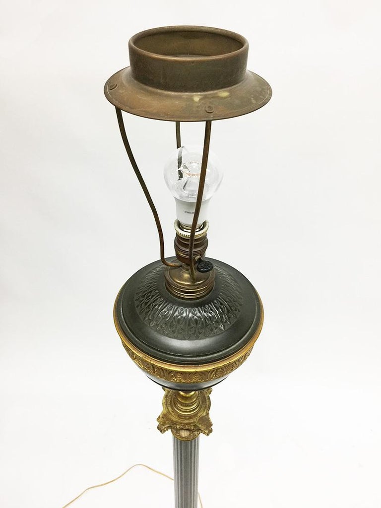 Antique Bronze Floor Lamp, circa 1870, Netherlands For Sale at 1stDibs
