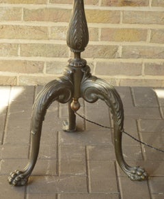 Antique Bronze Floor Lamp, circa 1900
