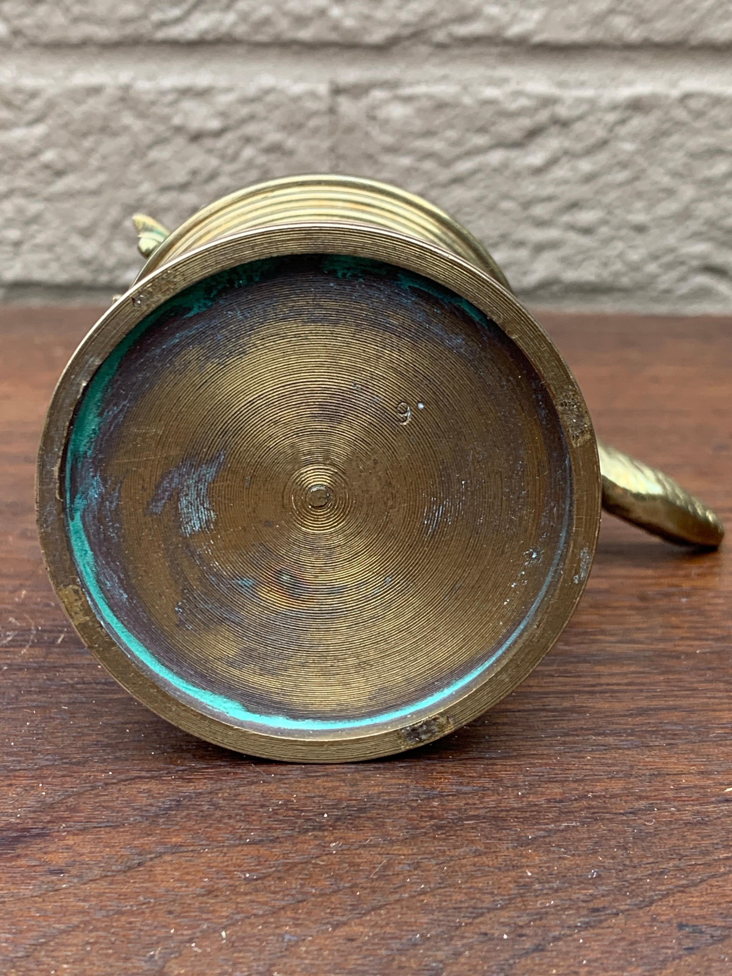 Antiker Bronze-Fuchsstempel-Rollhalter, frühes 20. Jahrhundert im Angebot 7