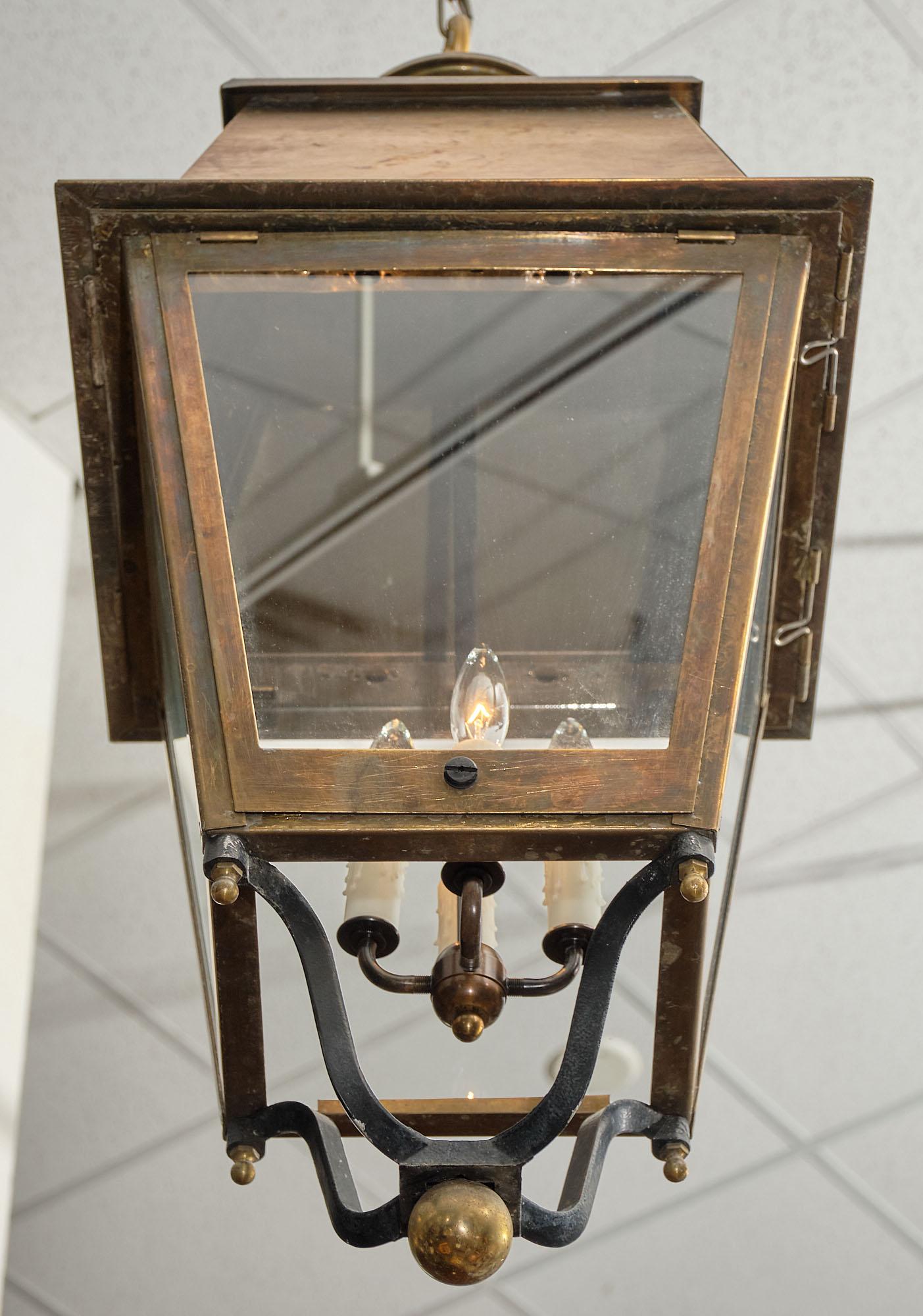 Antique Bronze French Lantern 1