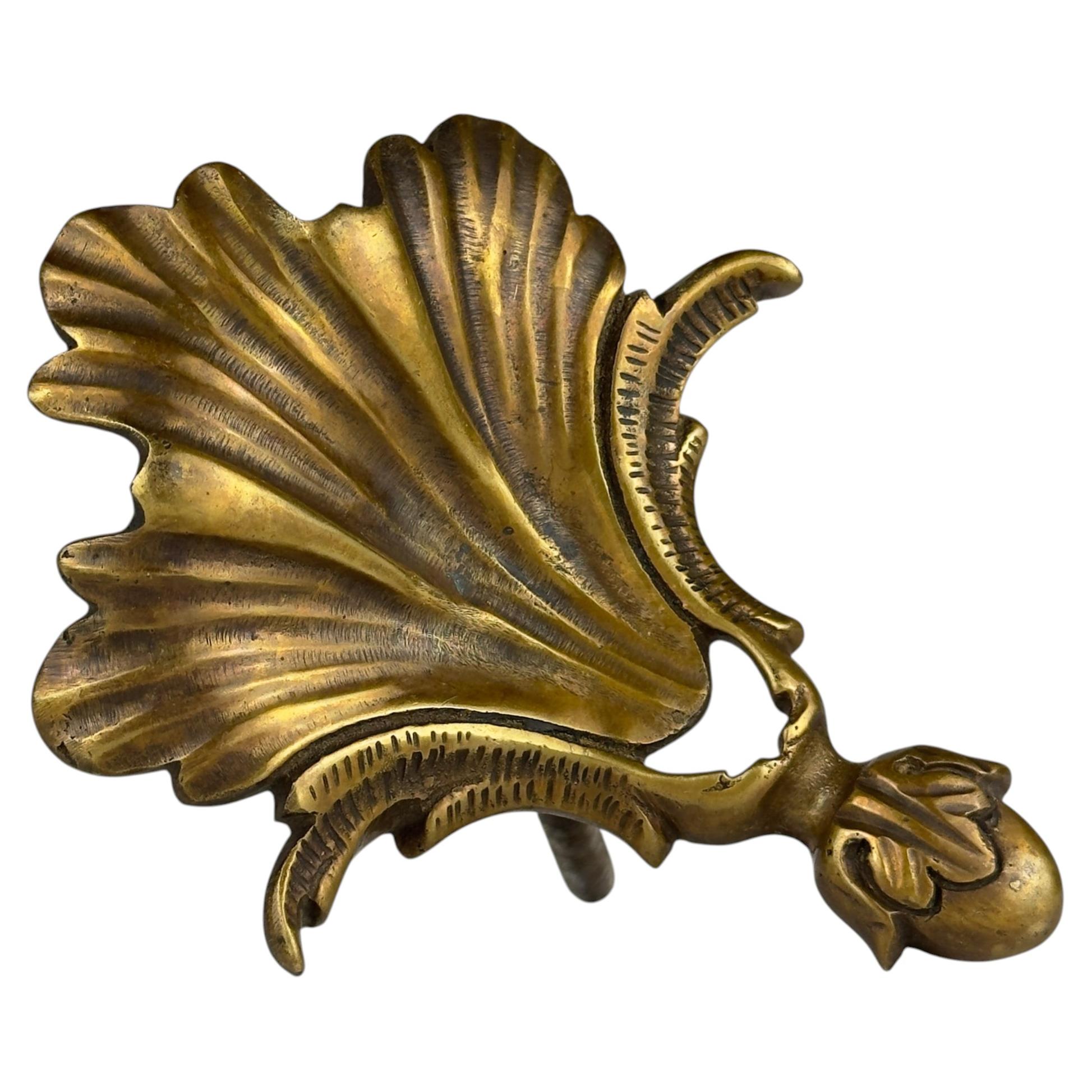 Antique bronze furniture handle, Italy, 1930s, Vintage home decor